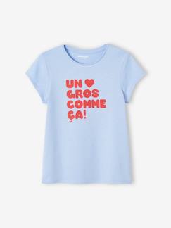 Tee-shirt à message Basics fille Fille-Tee-shirt à message Basics fille