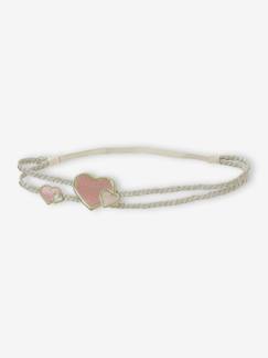 Headband tressé avec coeurs appliqués Fille-Headband tressé avec coeurs appliqués