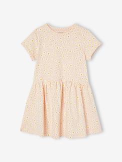 Robe Basics imprimée fille manches courtes