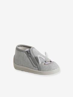 Chaussons zippés bébé en toile Chaussons zippés bébé en toile