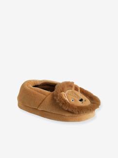 Chaussons intérieur velours enfant lion Chaussons intérieur velours enfant lion