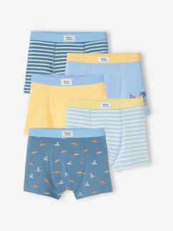 Lot de 5 boxers stretch garçon "surf" -Lot de 5 boxers stretch garçon "surf"