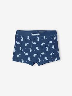 Boxer de bain imprimé baleines bébé garçon -Boxer de bain imprimé baleines bébé garçon