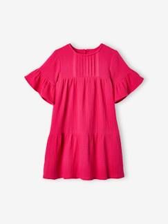 Robe en gaze de coton fille Fille-Robe en gaze de coton fille