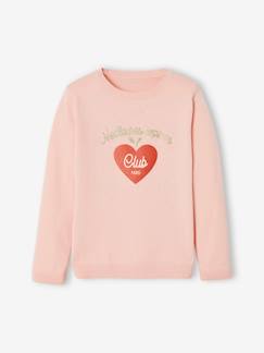 Pull Basics à message détails irisés fille -Pull Basics à message détails irisés fille