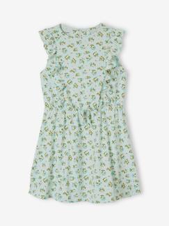 Mädchen Kleid mit Volants -Mädchen Kleid mit Volants