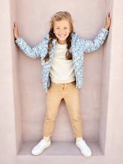 Mädchen Light-Steppjacke mit Kapuze, bedruckt -Mädchen Light-Steppjacke mit Kapuze, bedruckt