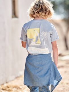 T-shirt maxi motif bateau au dos garçon -T-shirt maxi motif bateau au dos garçon