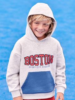 Sweat à capuche sport motif team Boston garçon -Sweat à capuche sport motif team Boston garçon