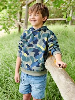 Sweat à capuche effet camouflage garçon -Sweat à capuche effet camouflage garçon