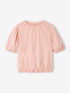 Blouse pointelle fille Fille-Blouse pointelle fille