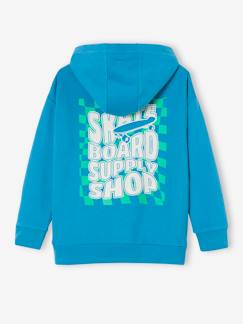 Sweat à capuche garçon maxi motif au dos -Sweat à capuche garçon maxi motif au dos