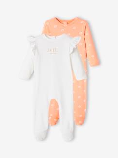 Lot de 2 dors-bien flower en jersey bébé fille -Lot de 2 dors-bien flower en jersey bébé fille