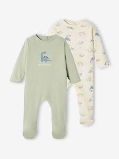 Lot de 2 dors-bien dinosaure en jersey bébé garçon -Lot de 2 dors-bien dinosaure en jersey bébé garçon