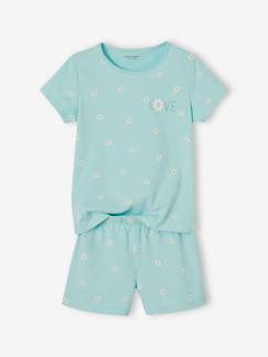 Pyjashort fille marguerites Basics Fille-Pyjashort fille marguerites Basics