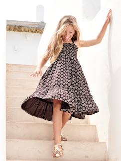 Mädchen Maxikleid mit schmalen Trägern -Mädchen Maxikleid mit schmalen Trägern