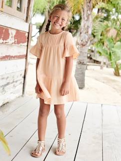 Mädchen Festkleid aus Musselin -Mädchen Festkleid aus Musselin