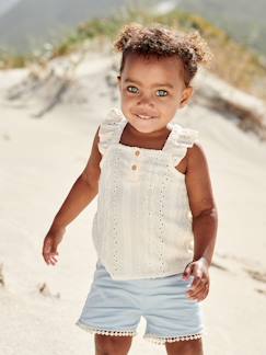 Baby Shorts mit Pompons Baby-Shorts-Baby Shorts mit Pompons