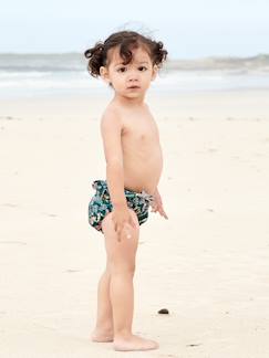 Culotte de bain imprimée bébé fille Capsule famille bain jungle -Culotte de bain imprimée bébé fille Capsule famille bain jungle