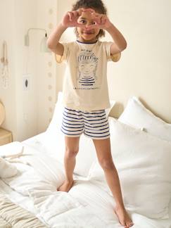 Pyjashort fille capsule nuit famille marin -Pyjashort fille capsule nuit famille marin