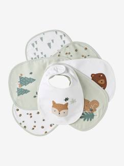 Bio-Kollektion: 7 Baby-Lätzchen, Klett -Bio-Kollektion: 7 Baby-Lätzchen, Klett