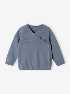 Bio-Kollektion: Strickjacke für Neugeborene -Bio-Kollektion: Strickjacke für Neugeborene