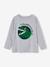 T-shirt à sequins réversibles garçon GRIS ANTHRACITE+gris chiné 