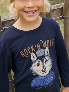 Junge-T-Shirt, Poloshirt, Unterziehpulli-Jungen Shirt mit Recycling-Baumwolle