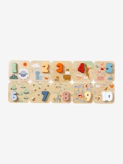 Spielzeug-Lernspiele-2-in-1 Baby Zahlenpuzzle aus Holz FSC®