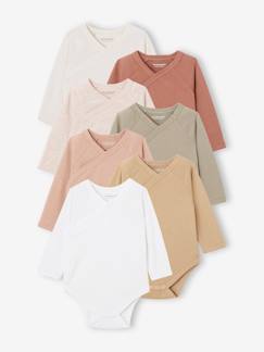 Bio-Kollektion: 7er-Pack Baby Wickelbodys BASIC Oeko-Tex Baby-Body-Bio-Kollektion: 7er-Pack Baby Wickelbodys BASIC Oeko-Tex