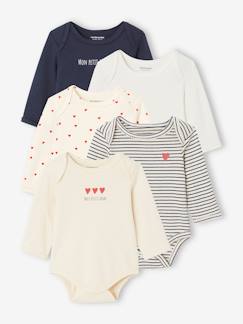 Bio-Kollektion: 5er-Pack Baby Schlupfbodys Oeko-Tex Baby-Body-Bio-Kollektion: 5er-Pack Baby Schlupfbodys Oeko-Tex