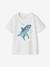 Jungen T-Shirt mit Wende-Pailletten Oeko-Tex aqua+weiß 