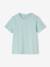 T-shirt couleur garçon manches courtes blanc+bleu+bordeaux+mandarine+marine+sauge+turquoise 