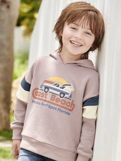 Junge-Jungen Kapuzensweatshirt mit Colorblock-Ärmeln Oeko-Tex