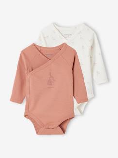 Bio-Kollektion: 2er-Pack Baby Wickelbodys mit langen Ärmeln Baby-Body-Bio-Kollektion: 2er-Pack Baby Wickelbodys mit langen Ärmeln