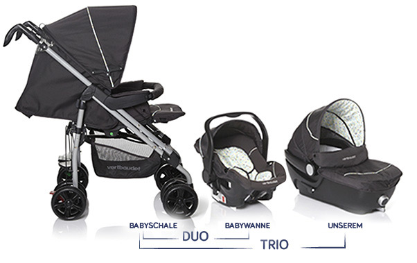 Visuel de la poussette combinée Visuel de la poussette combinée