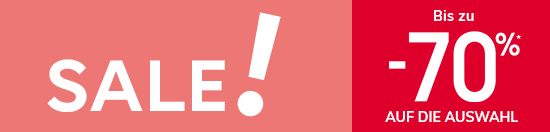 SALE ! Bis zu -70% auf die Auswahl SALE ! Bis zu -70% auf die Auswahl