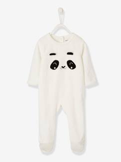Mon premier Noël-Pyjama bébé en velours pressionné dos
