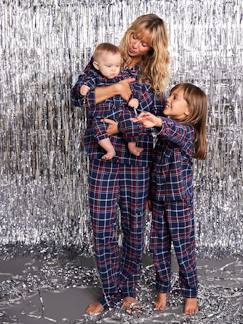 Vêtements de grossesse-Pyjama femme flanelle capsule famille