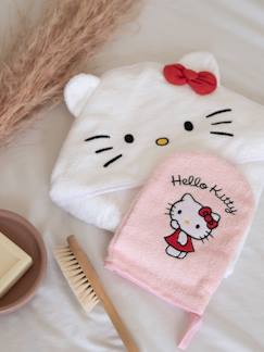 Babyartikel-Babytoilette-Bad-Baby Geschenkset: Kapuzen-Badetuch und Waschhandschuh HELLO KITTY