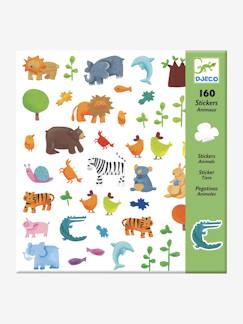 Les loisirs créatifs-160 stickers animaux DJECO