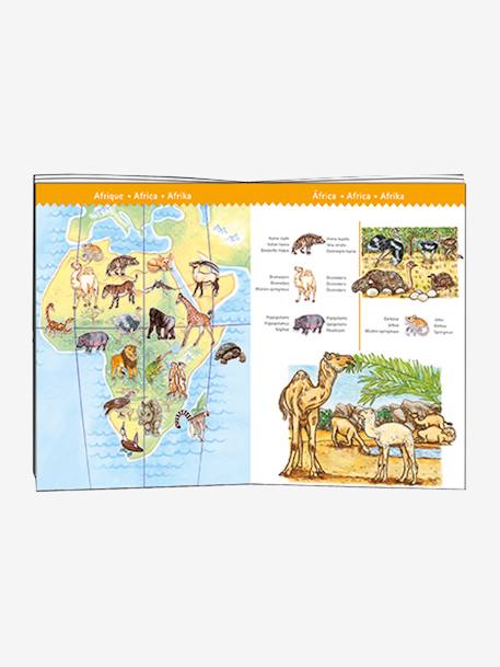 DJECO Puzzle-Set „Tiere der Welt', 100 Teile HELLBLAU 