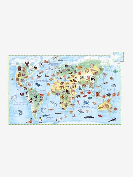 DJECO Puzzle-Set „Tiere der Welt', 100 Teile HELLBLAU 