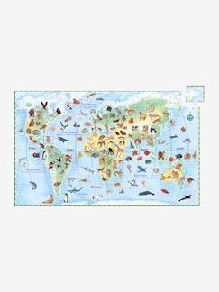 Jouet-Jeux éducatifs-Puzzles-Puzzle 100 pièces Les animaux du monde DJECO