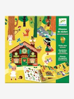 Spielzeug-Kunstaktivität-DJECO Sticker-Buch „Zauberwald"