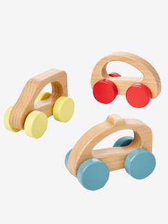 Spielzeug-Erstes Spielzeug-Erstes Lernspielzeug-3er-Set Holzautos für Kinder