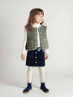 Fille-Manteau, veste-Veste-Gilet fille sans manches en sherpa 