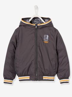 Vêtements de pluie pour enfants-Blouson doudoune garçon réversible