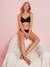 Soutien-gorge d'allaitement sans armatures ivoire imprimé+noir+nude 