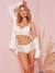 Soutien-gorge d'allaitement dentelle coquille d'oeuf+noir 